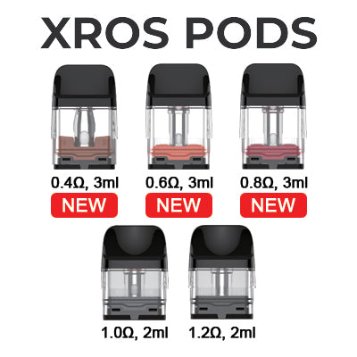 Vaporesso Xros series replacement pods 1x4
